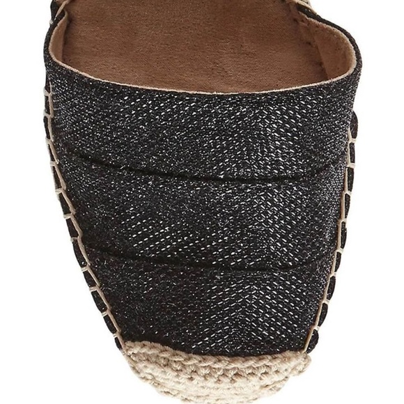 BRAND NEW women Anne Klein Andreas wedge black espadrilles / sandals size US 8 - Picture 4 of 7